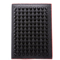 Loubipass Spike Calfskin Passport Holder Black