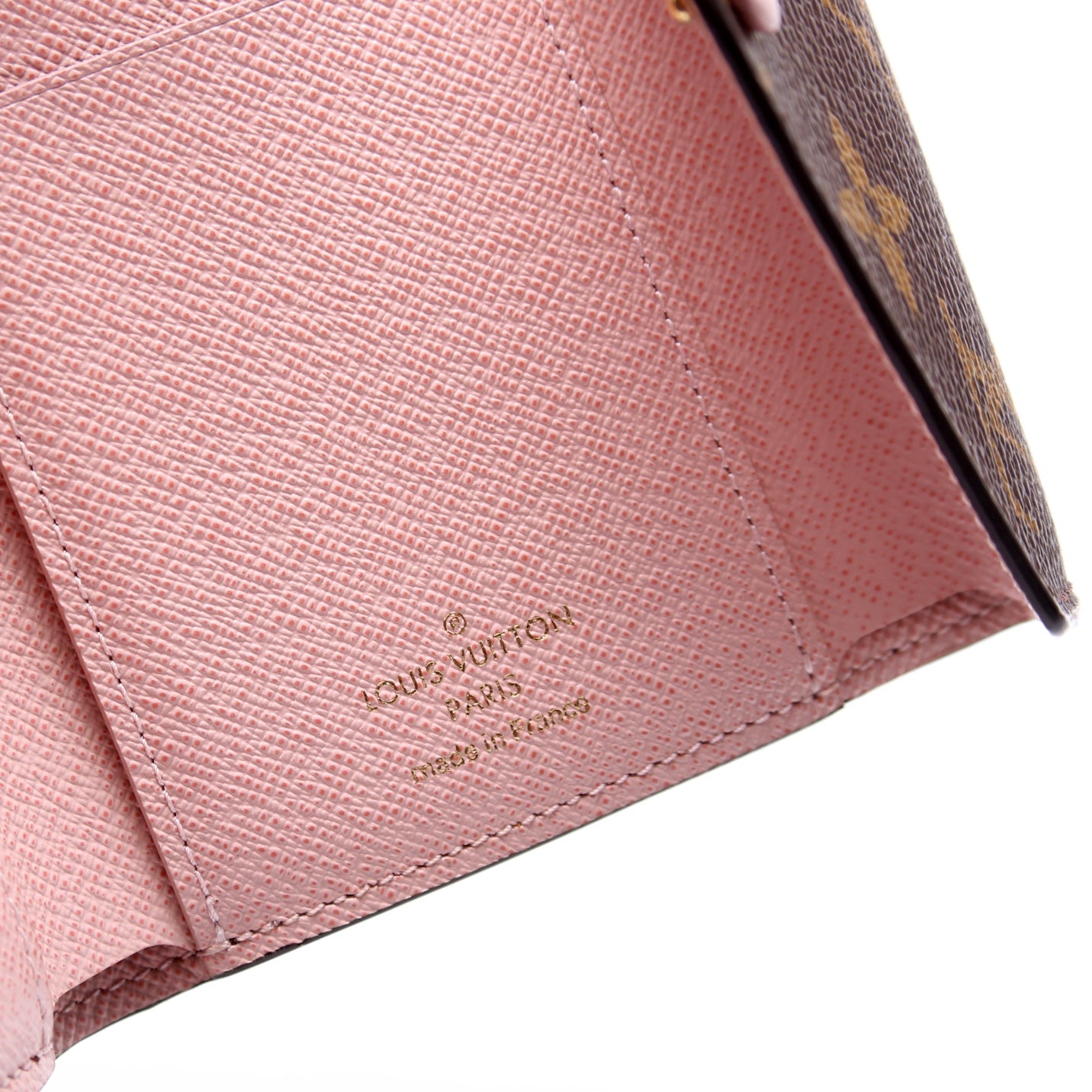 Victorine Wallet Monogram Pink
