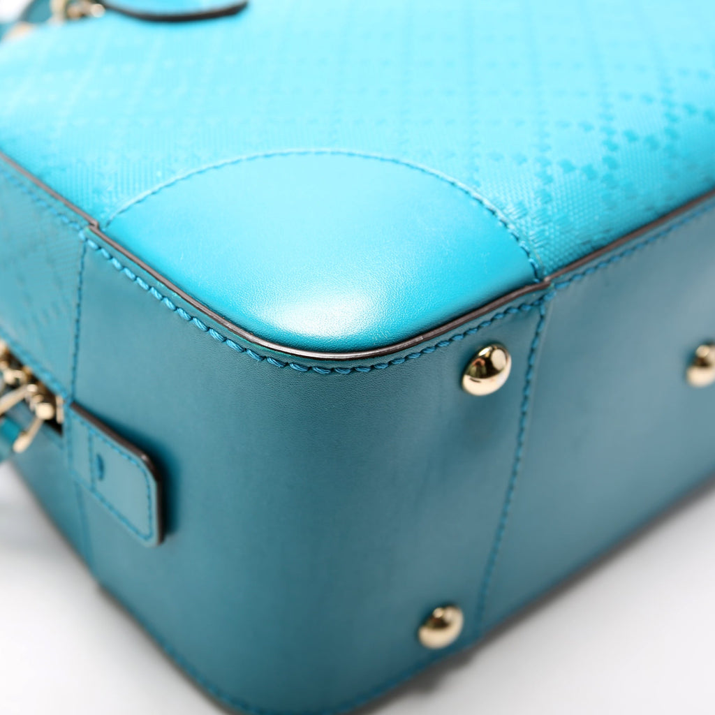 354224 Diamante Satchel Teal