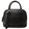 449663 Guccissima Dome Bag Medium Black
