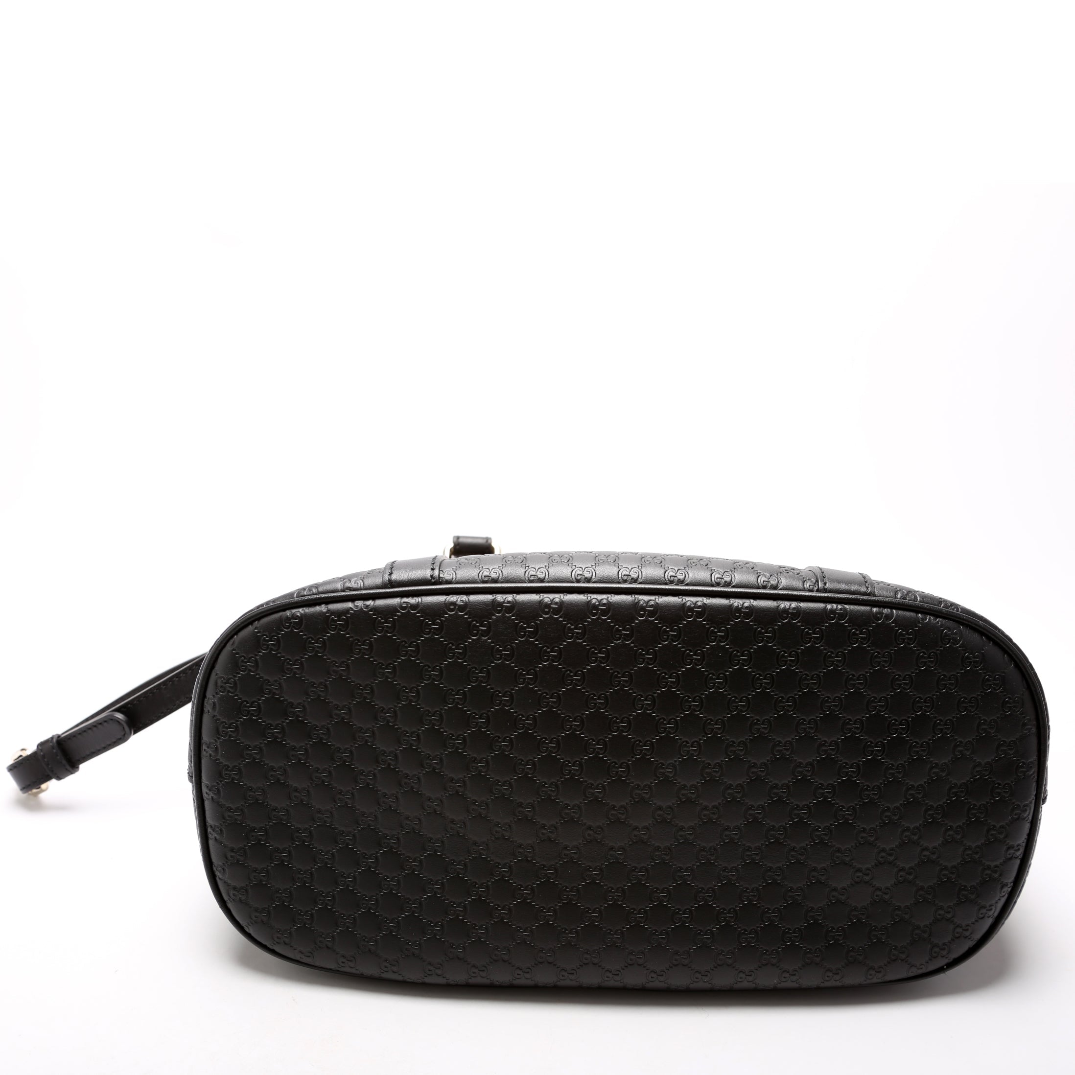 449663 Guccissima Dome Bag Medium Black