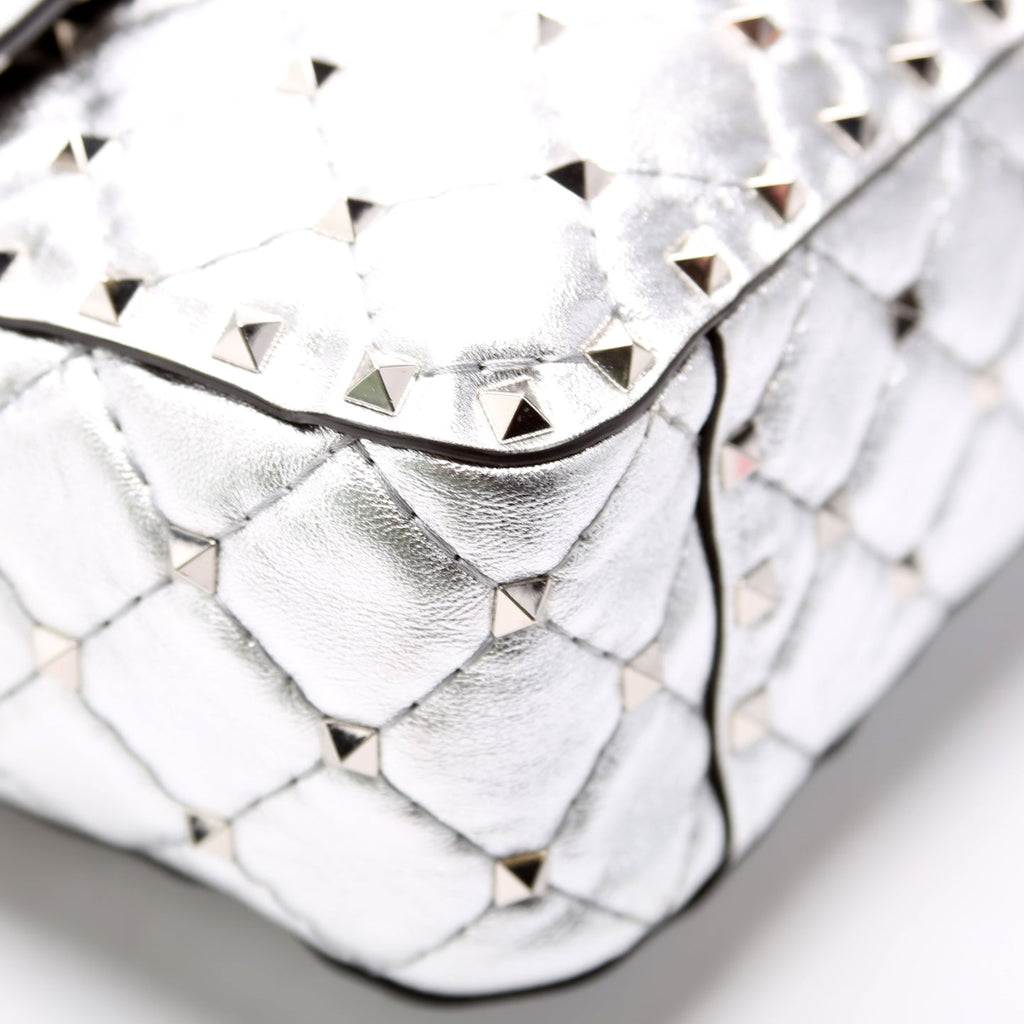 Rockstud Spike Bag Medium Silver