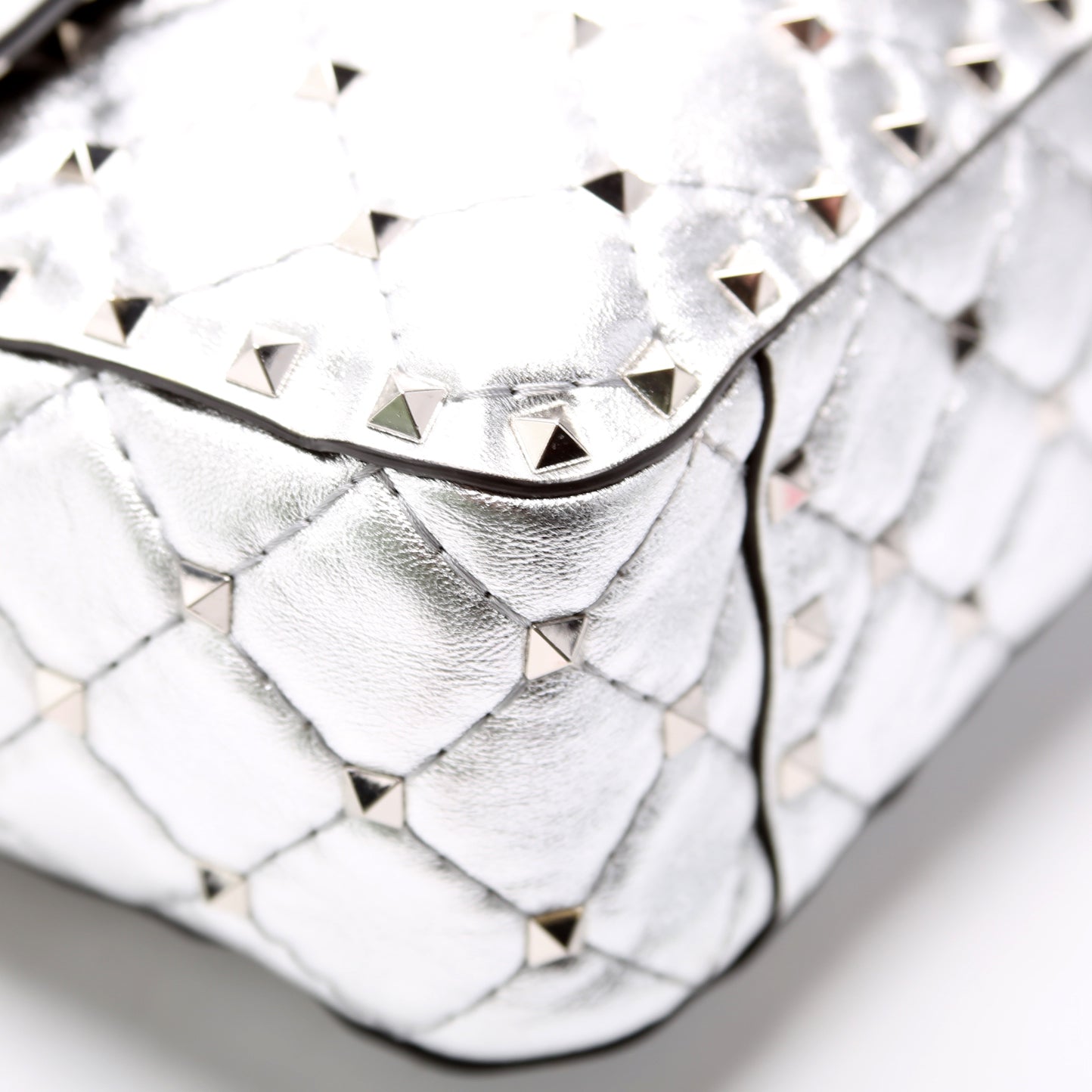 Rockstud Spike Bag Medium Silver