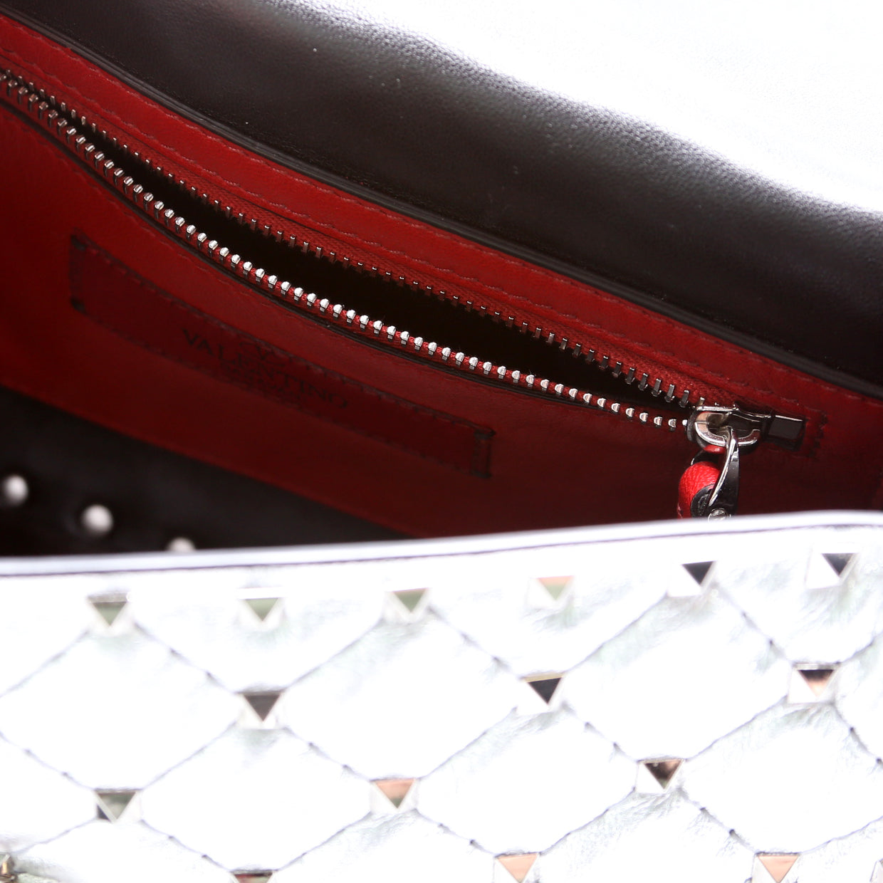 Rockstud Spike Bag Medium Silver
