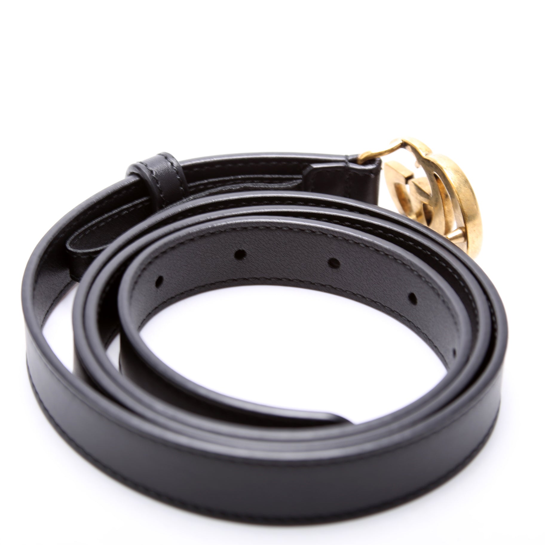 409417 GG Marmont Thin Belt Size 95/38 Black