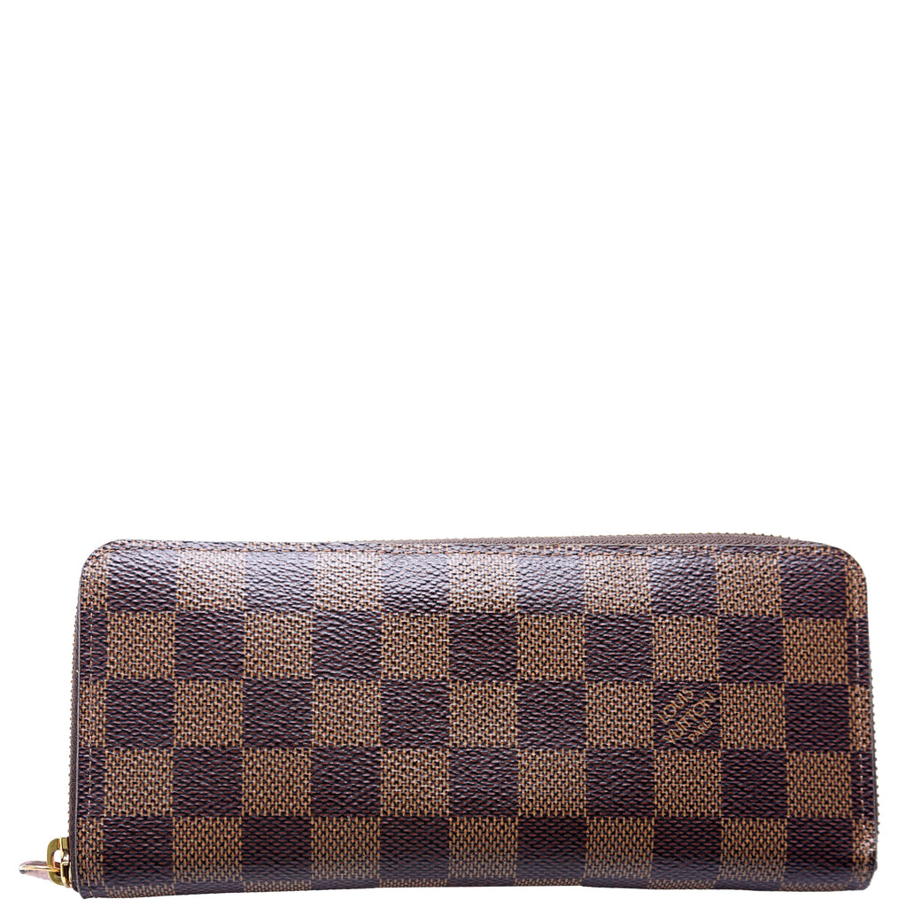 Clemence Wallet Damier Ebene Pink