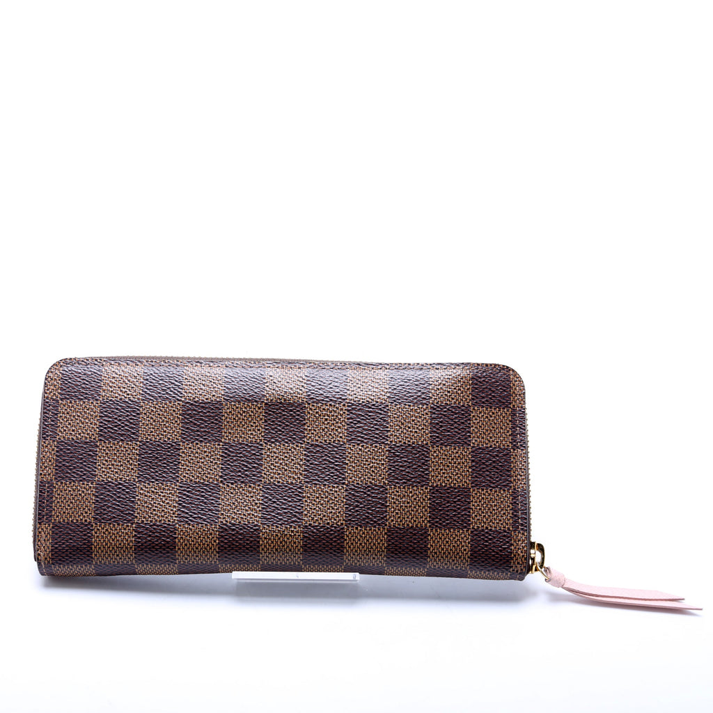 Clemence Wallet Damier Ebene Pink