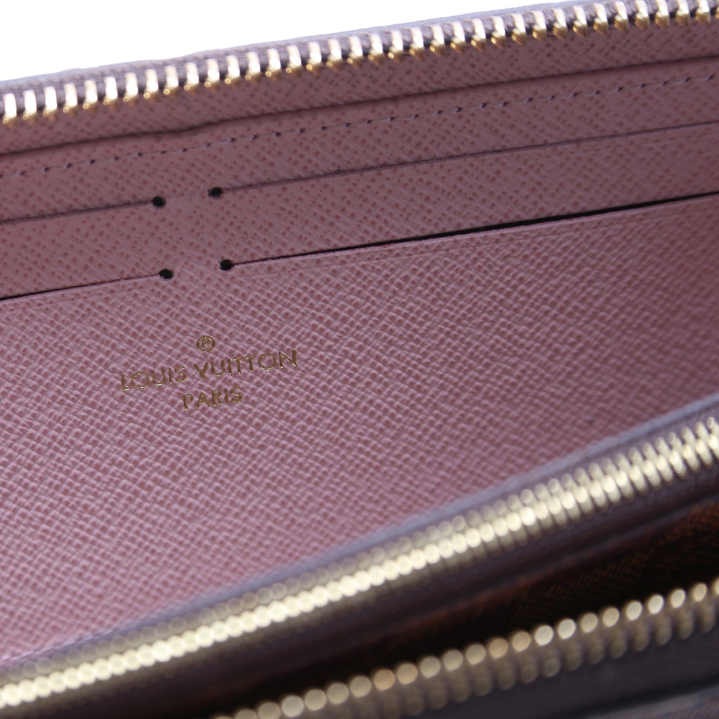 Clemence Wallet Damier Ebene Pink