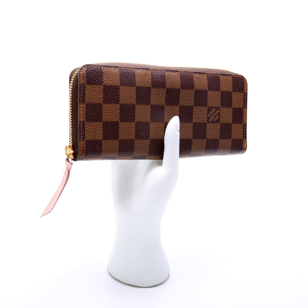 Clemence Wallet Damier Ebene Pink