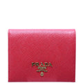 Saffiano Small Wallet with Coin Pouch 1MV204 Red