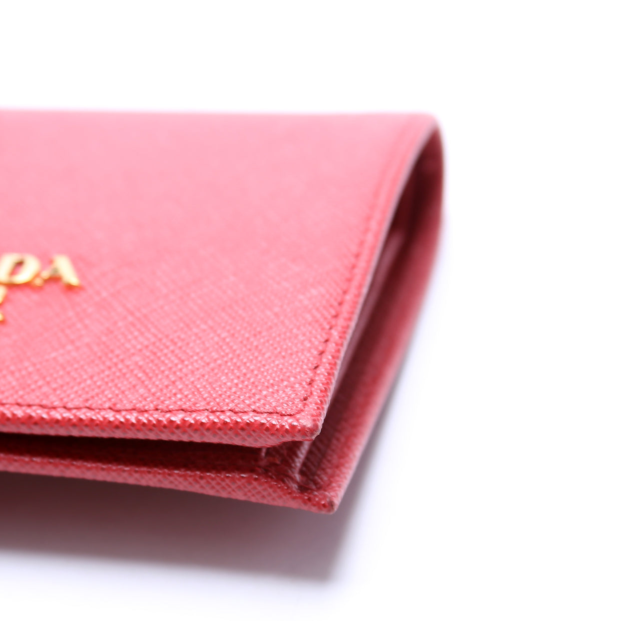 Saffiano Small Wallet with Coin Pouch 1MV204 Red