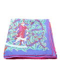 La Promenade De Platon 90CM Silk Scarf Blue