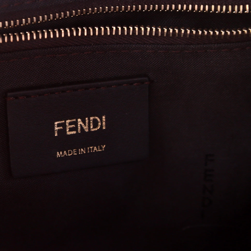 Fendi Fila FF Glazed Canvas Mini Backpack Brown