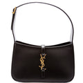657228 Le A 5 7 Leather Hobo Black