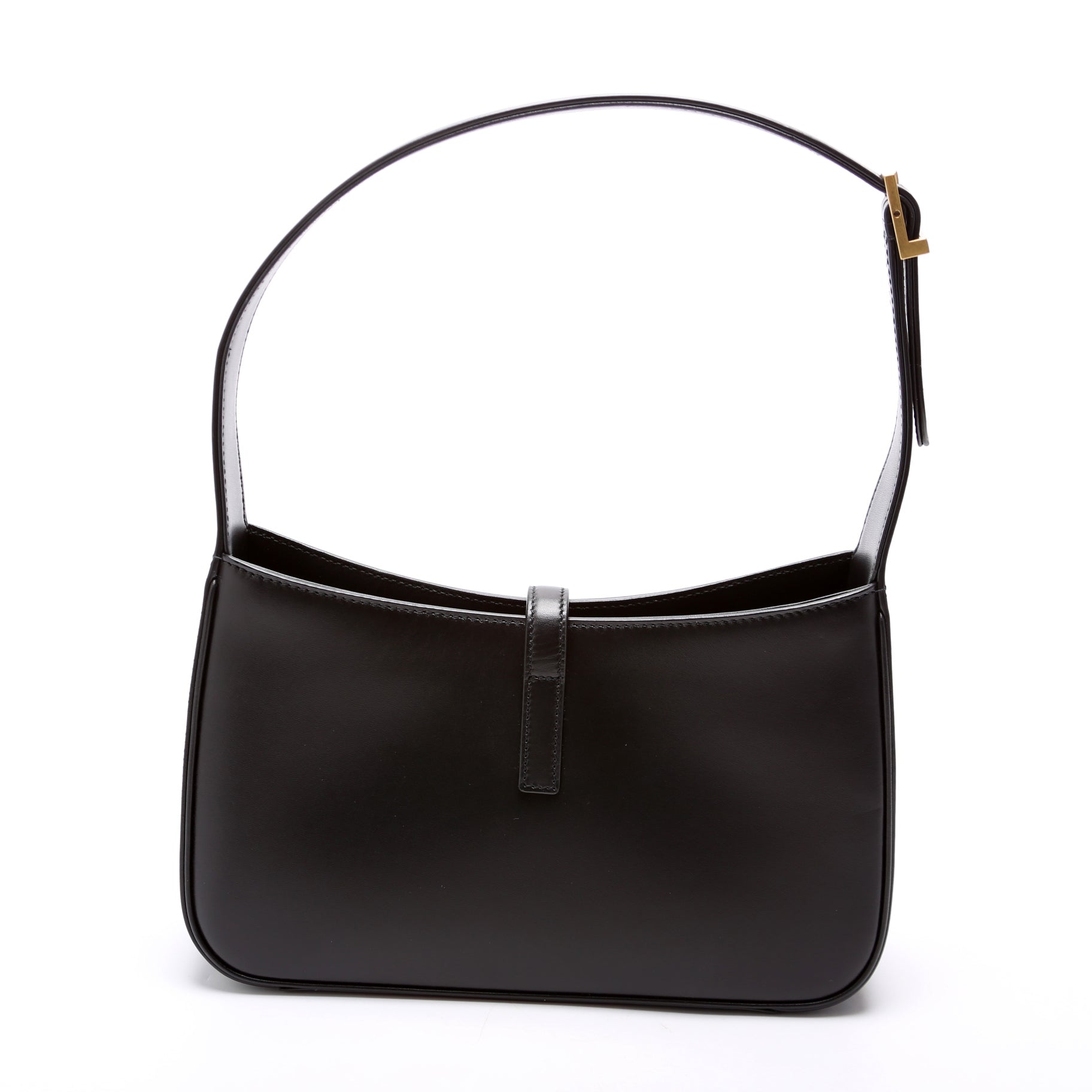 657228 Le A 5 7 Leather Hobo Black