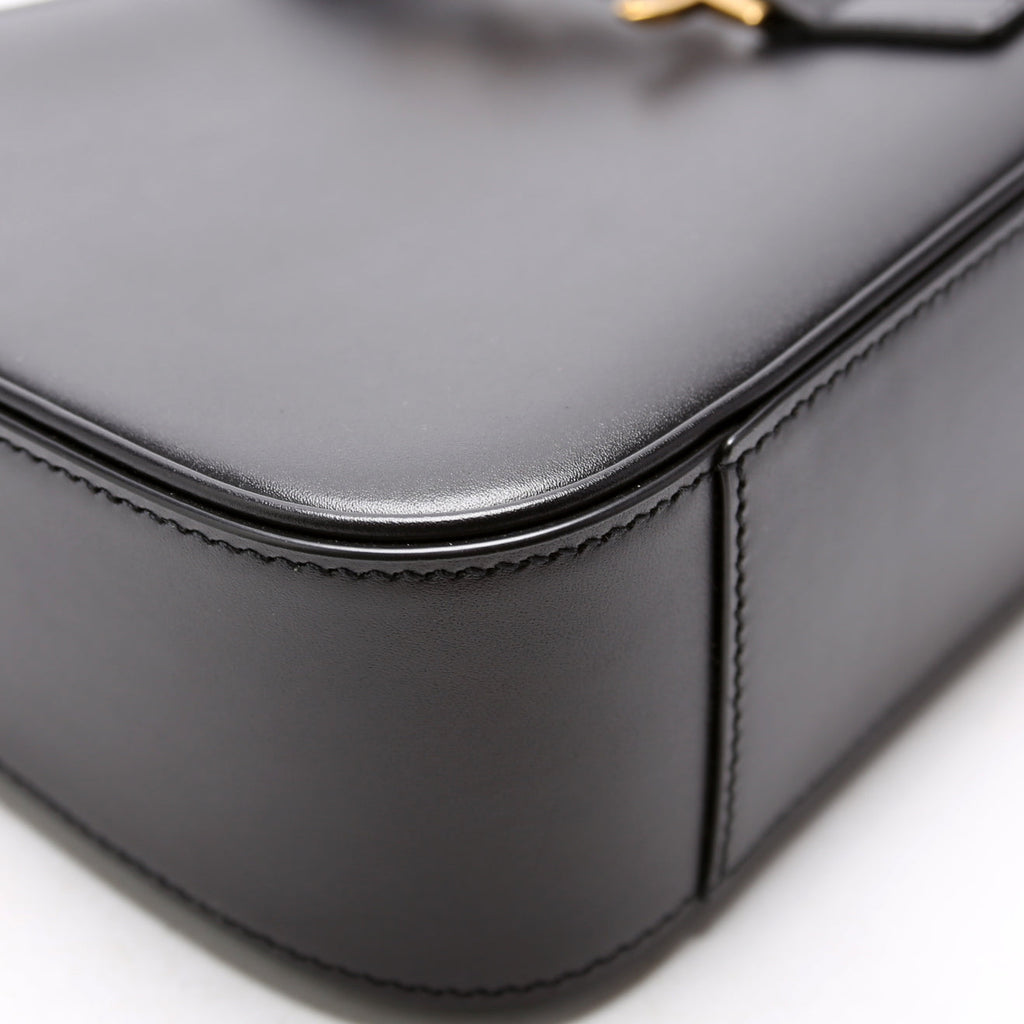 657228 Le A 5 7 Leather Hobo Black