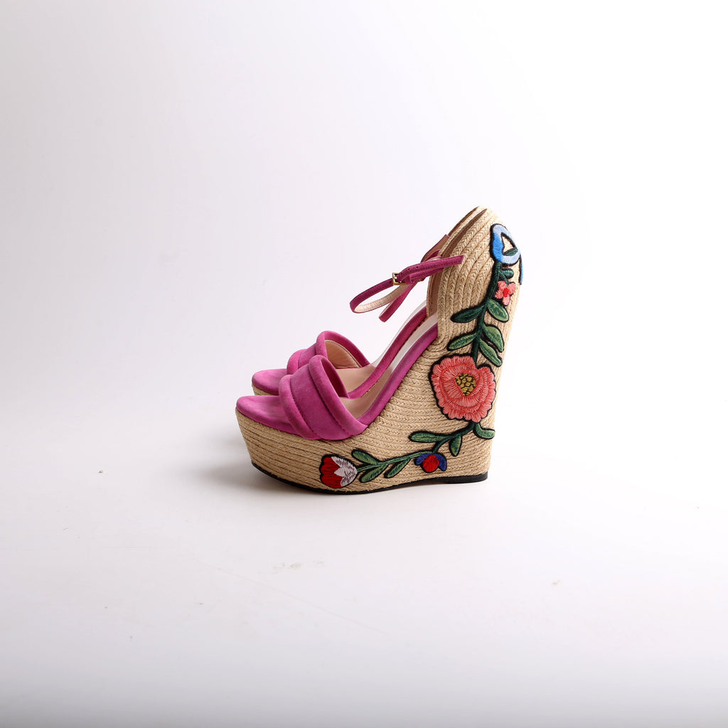 Ophelia Espadrille Wedge Sandals Size 38
