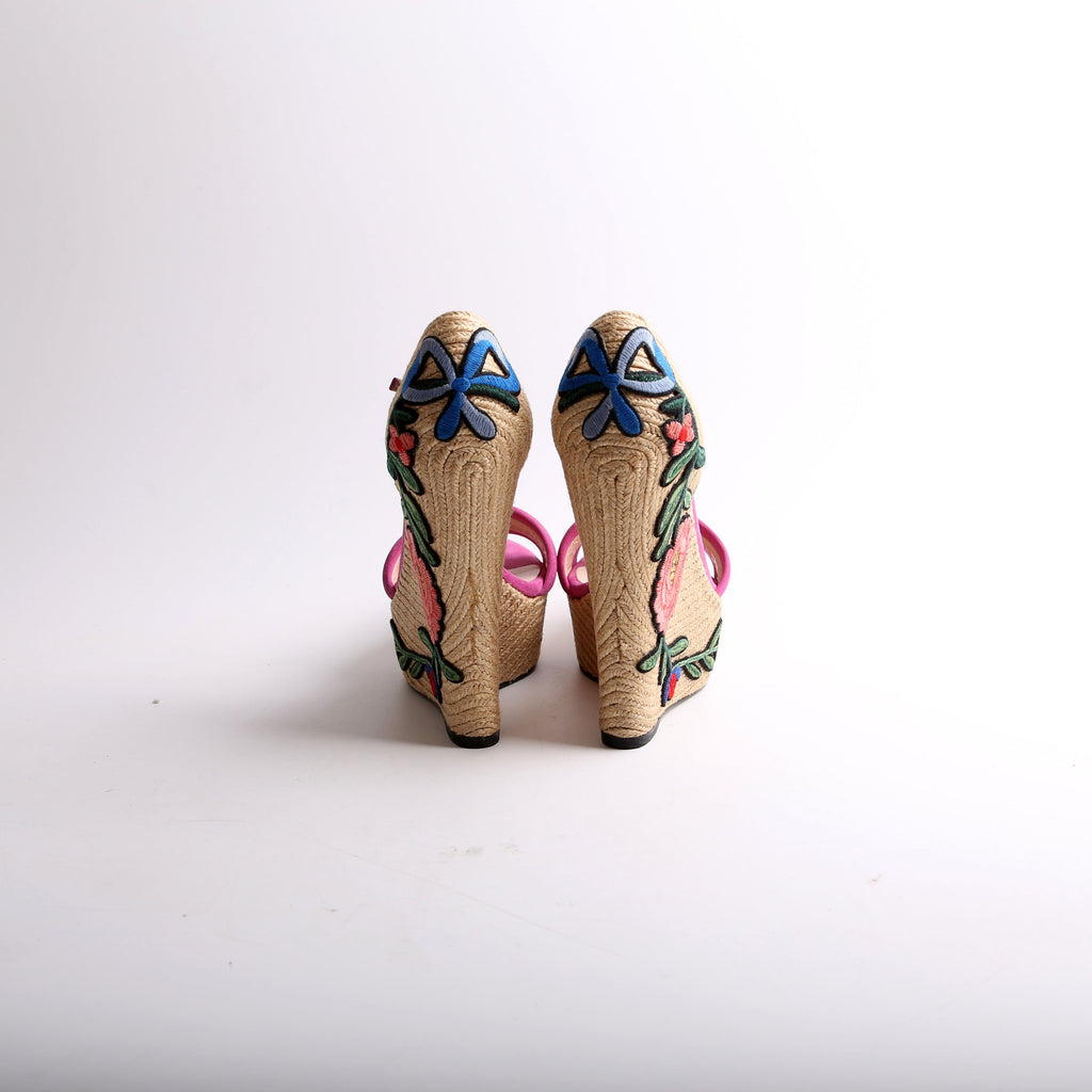 Ophelia Espadrille Wedge Sandals Size 38