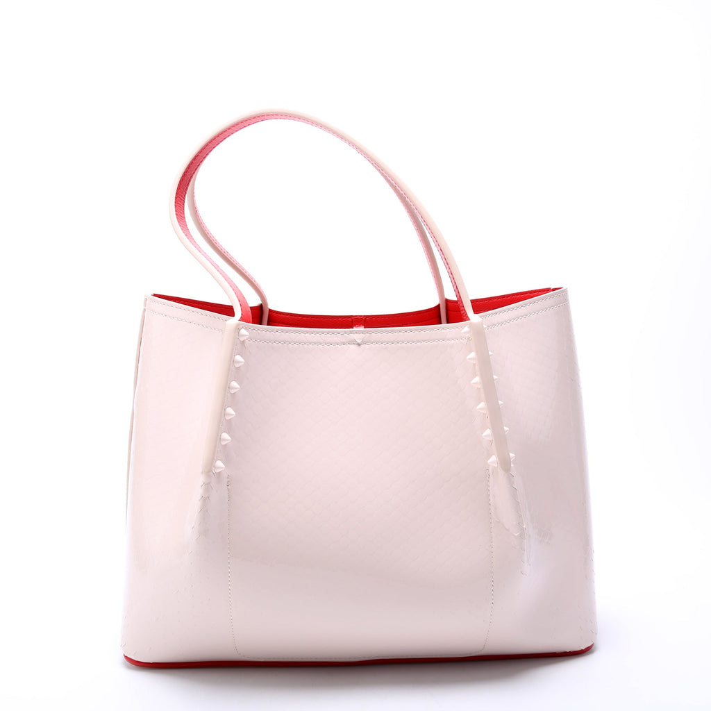 Cabarock Snake Embossed Small Tote Pink