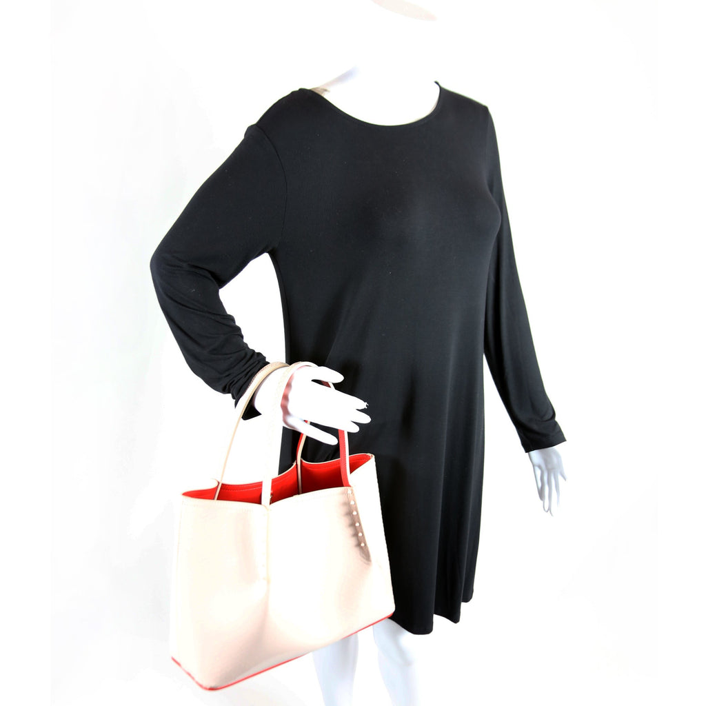 Cabarock Snake Embossed Small Tote Pink