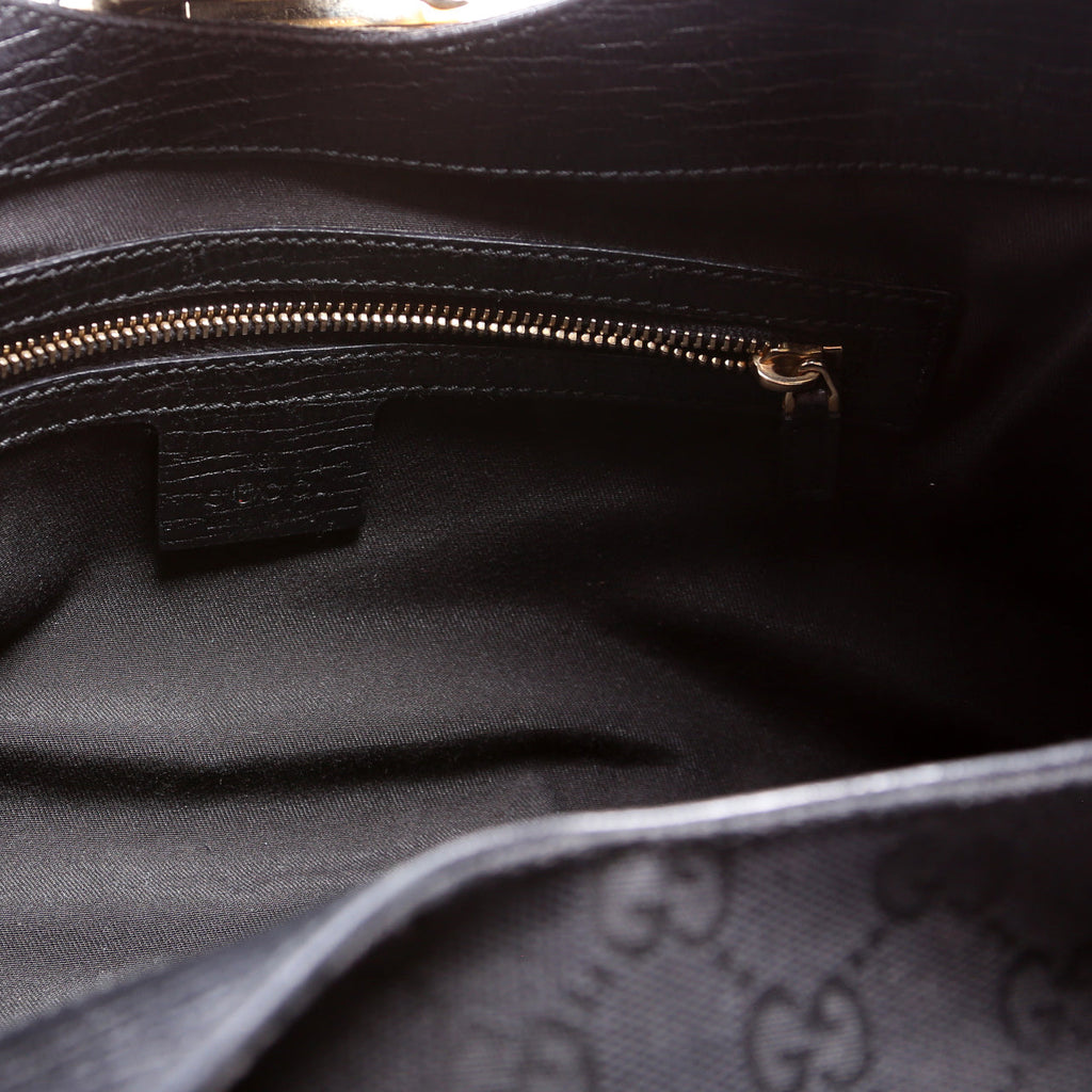 130995 GG Canvas Web Junco Shoulder Bag Black