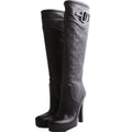 GG Leather Horsebit Over Knee Boots Size 39