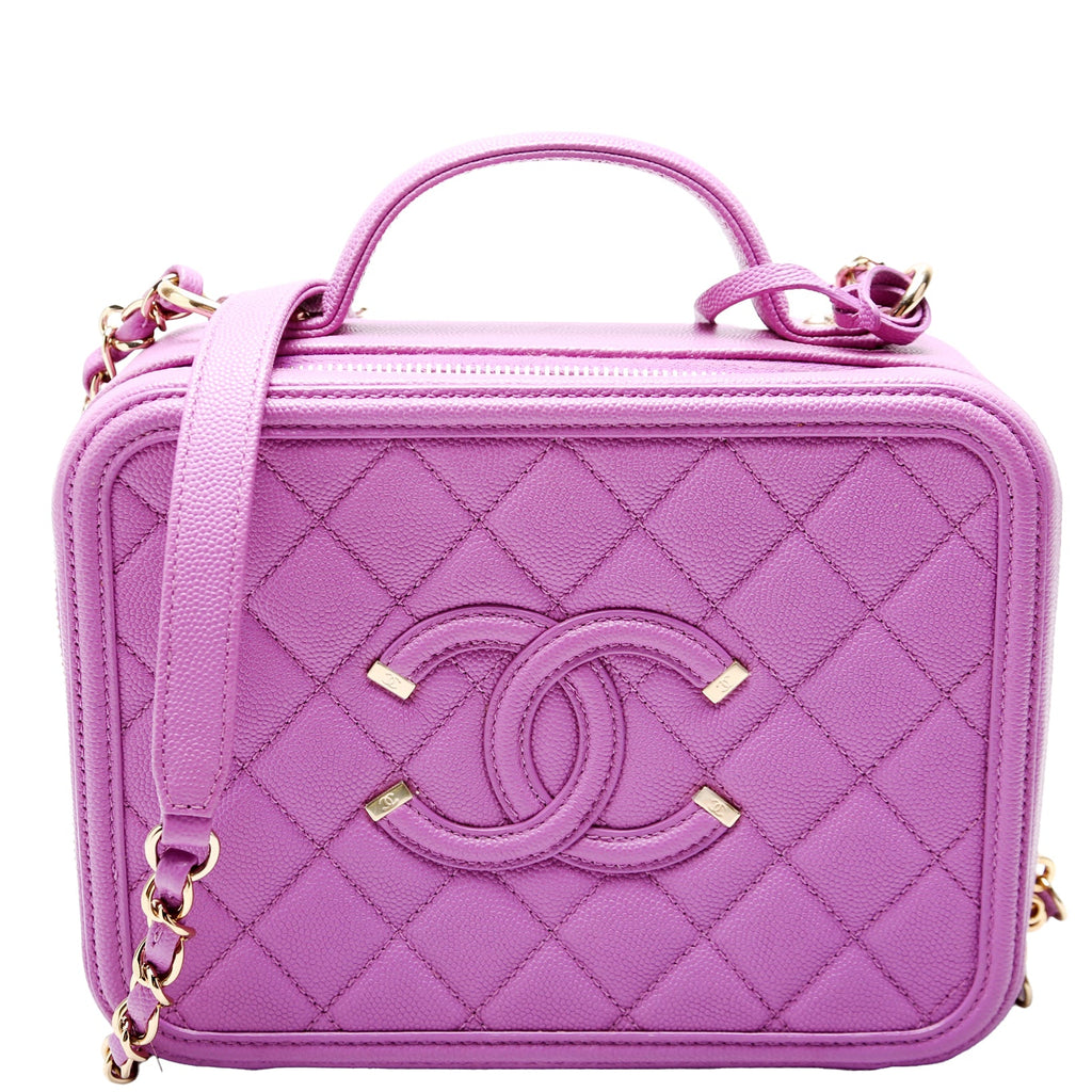 Filigree Vanity Case Medium 28M Purple