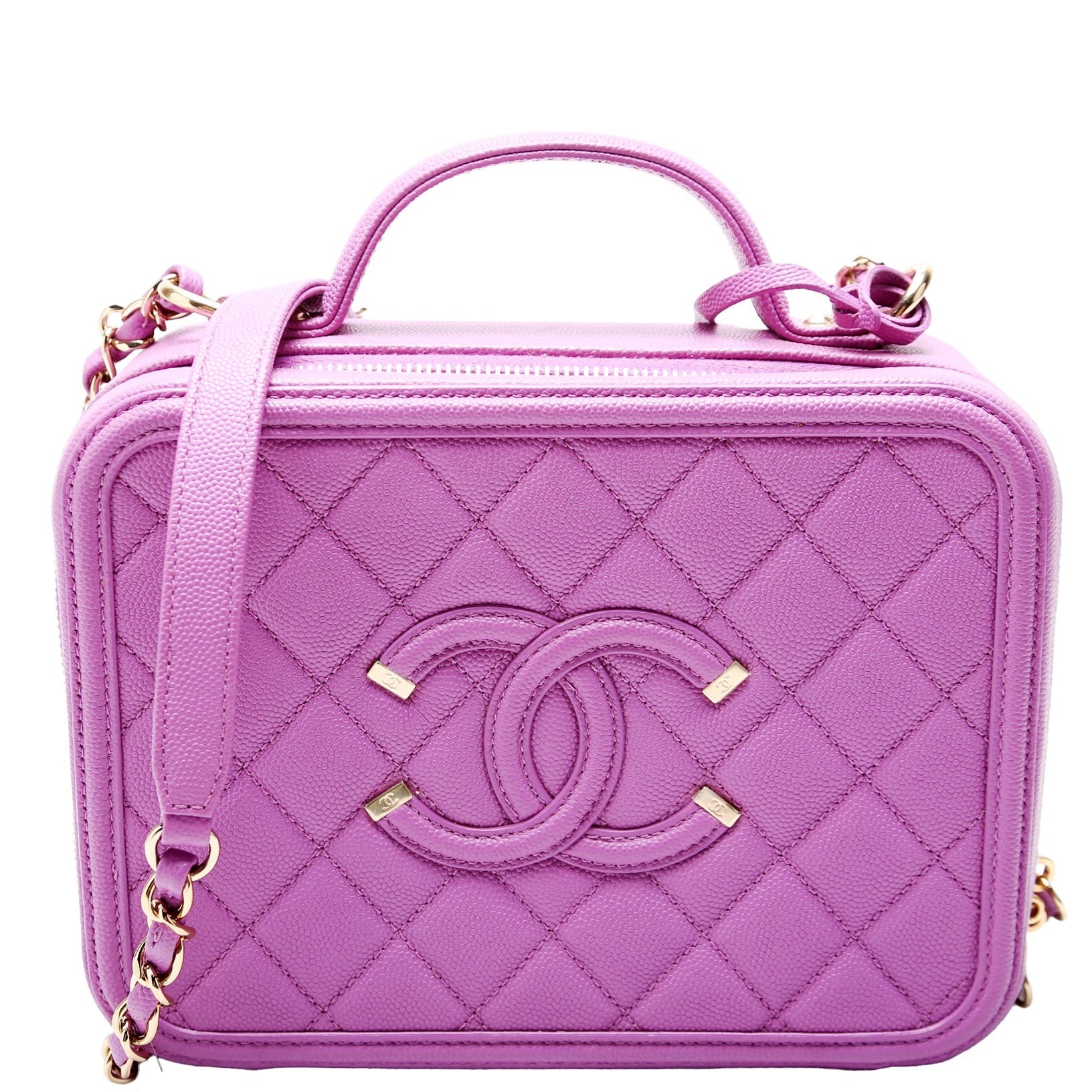 Filigree Vanity Case Medium 28M Purple