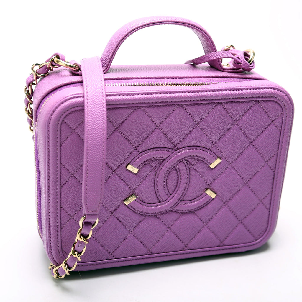 Filigree Vanity Case Medium 28M Purple