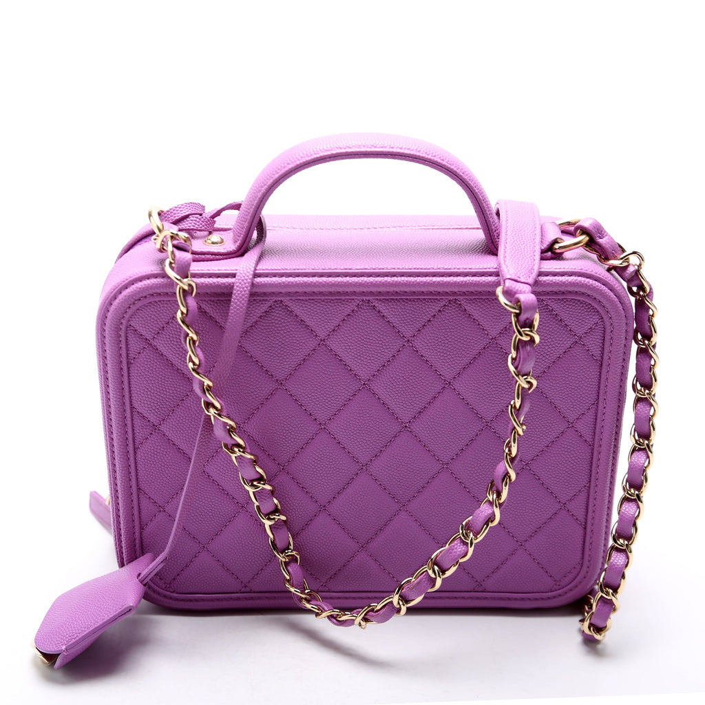 Filigree Vanity Case Medium 28M Purple
