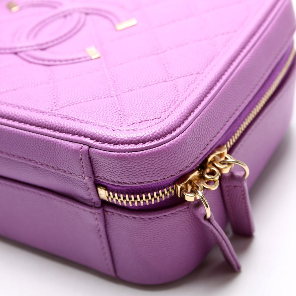 Filigree Vanity Case Medium 28M Purple