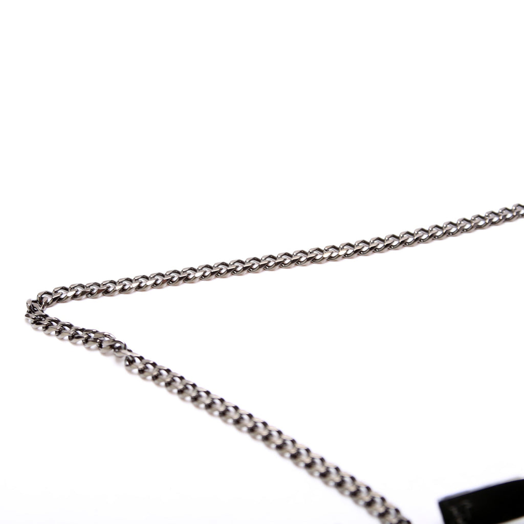 Loubila Spikes Pouch On Chain Textured Calfskin Black