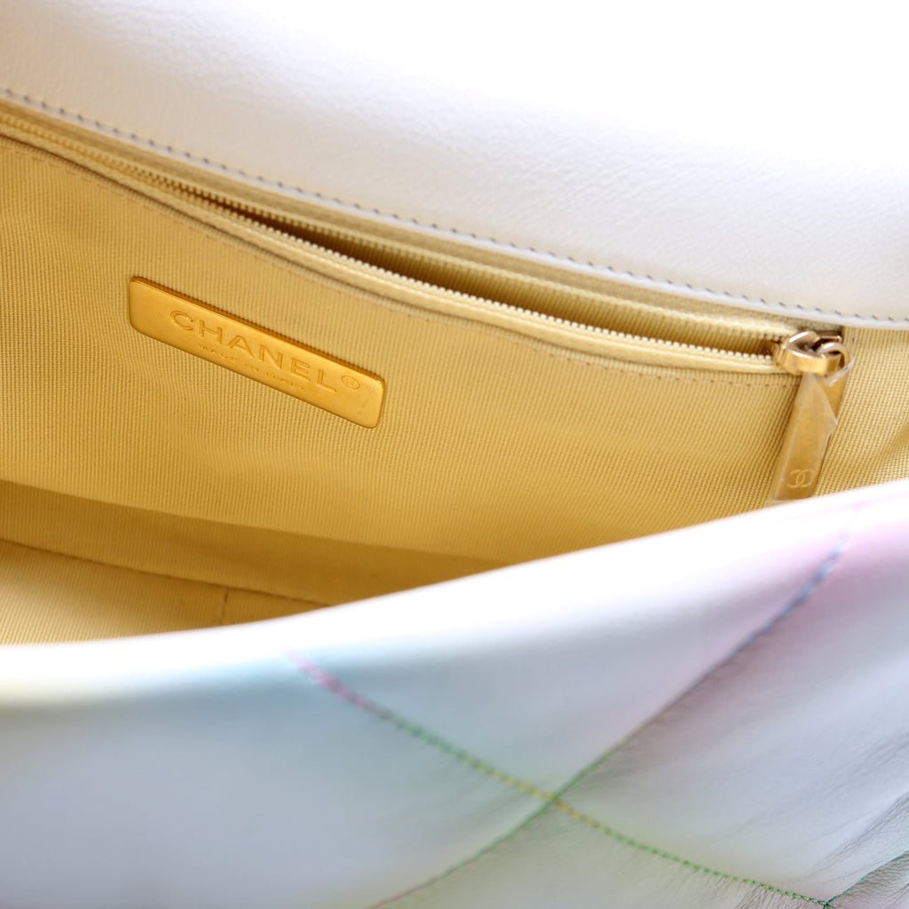 Quilted Goatskin 19 Medium Flap Multicolor RFID
