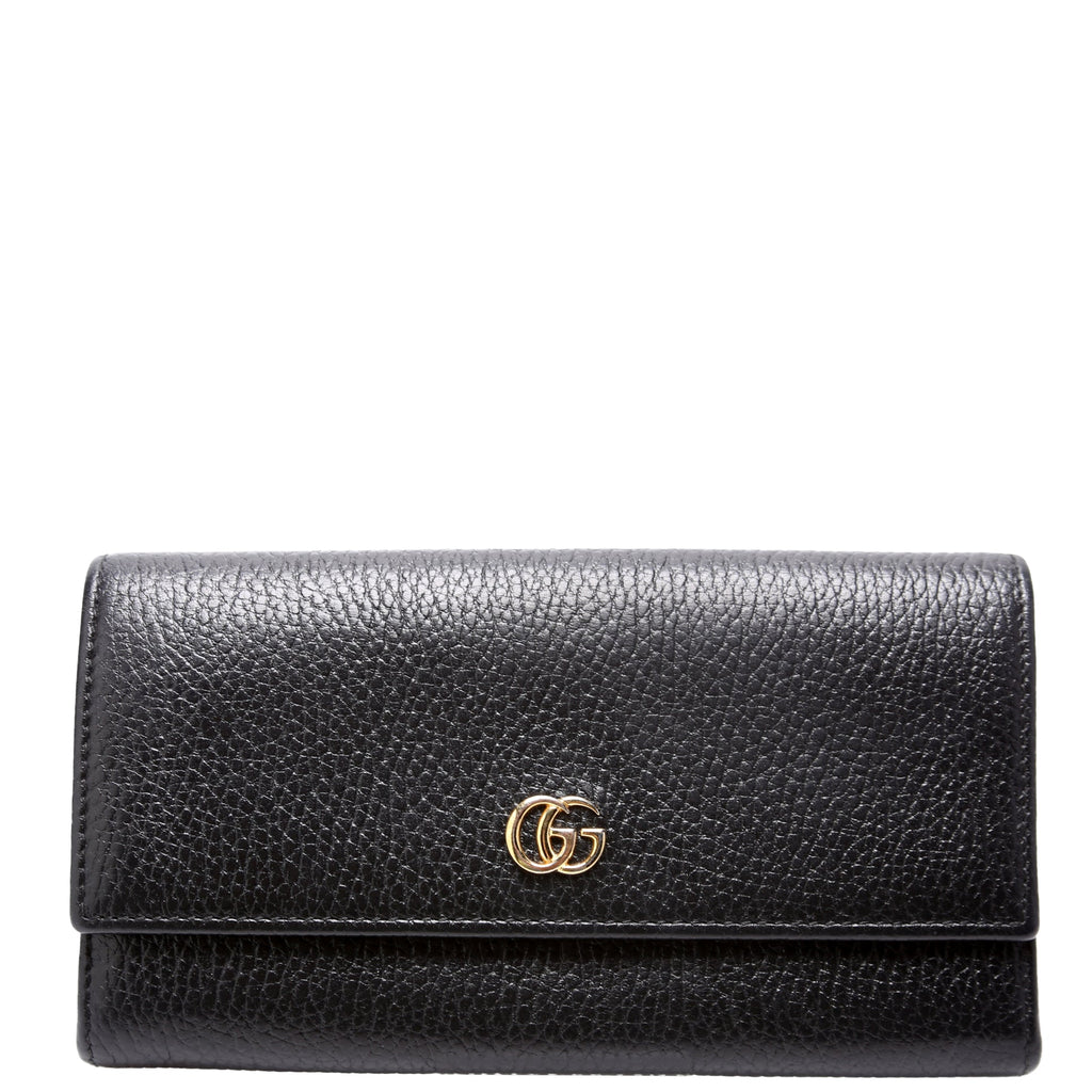 456116 Marmont Leather Wallet Black