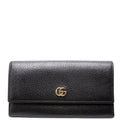 456116 Marmont Leather Wallet Black