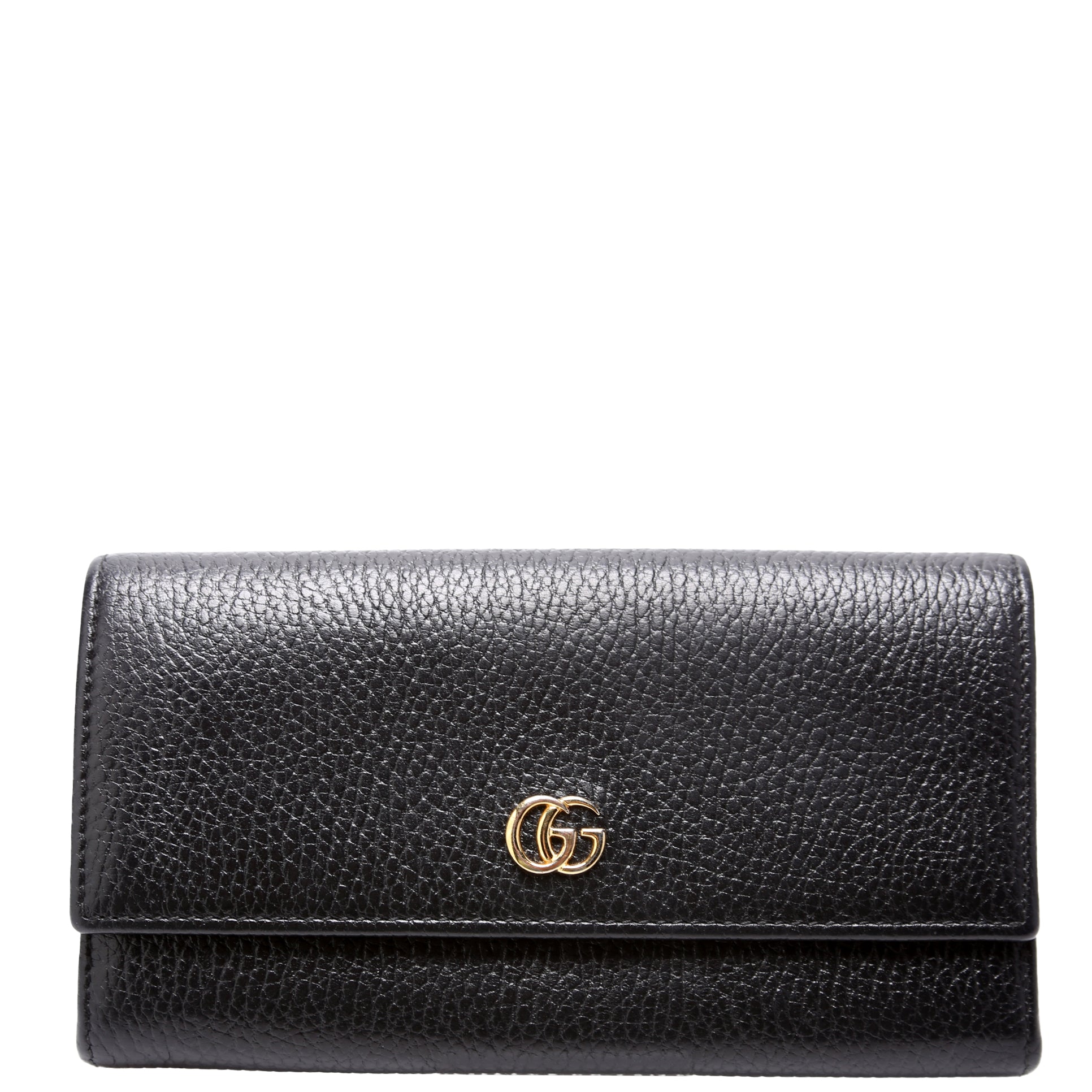456116 Marmont Leather Wallet Black