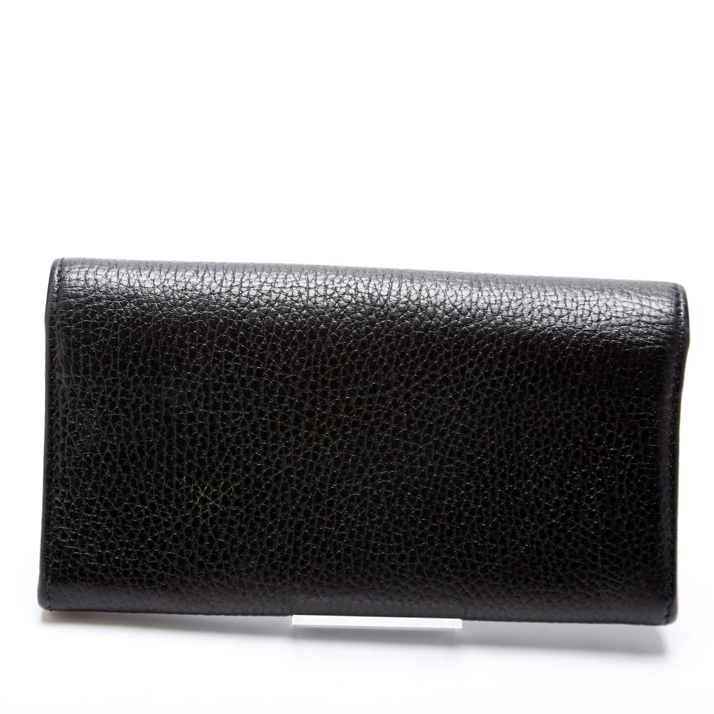 456116 Marmont Leather Wallet Black