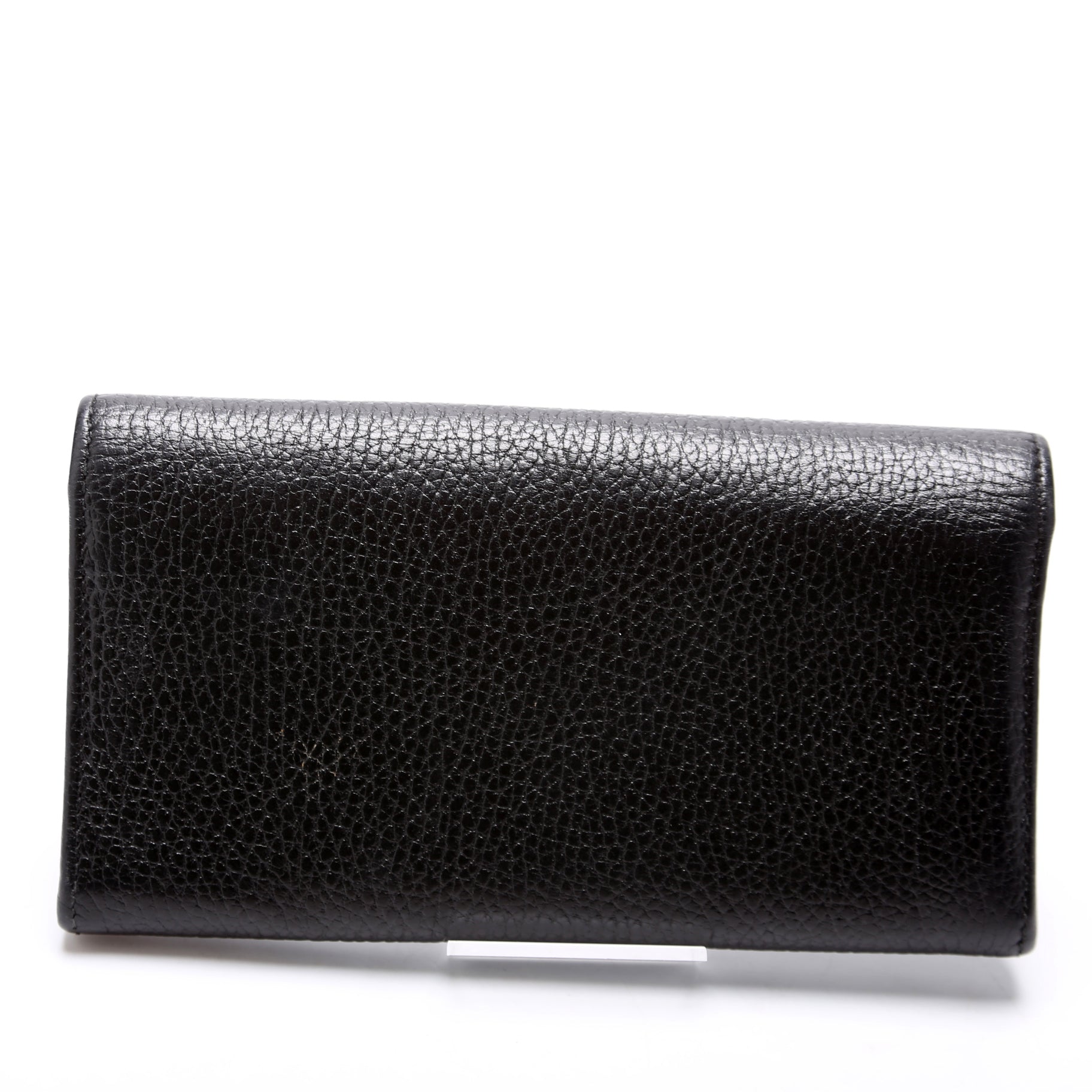 456116 Marmont Leather Wallet Black