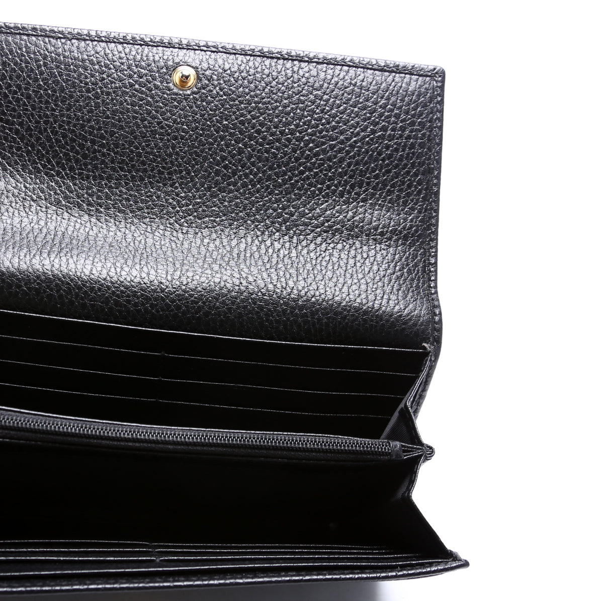 456116 Marmont Leather Wallet Black