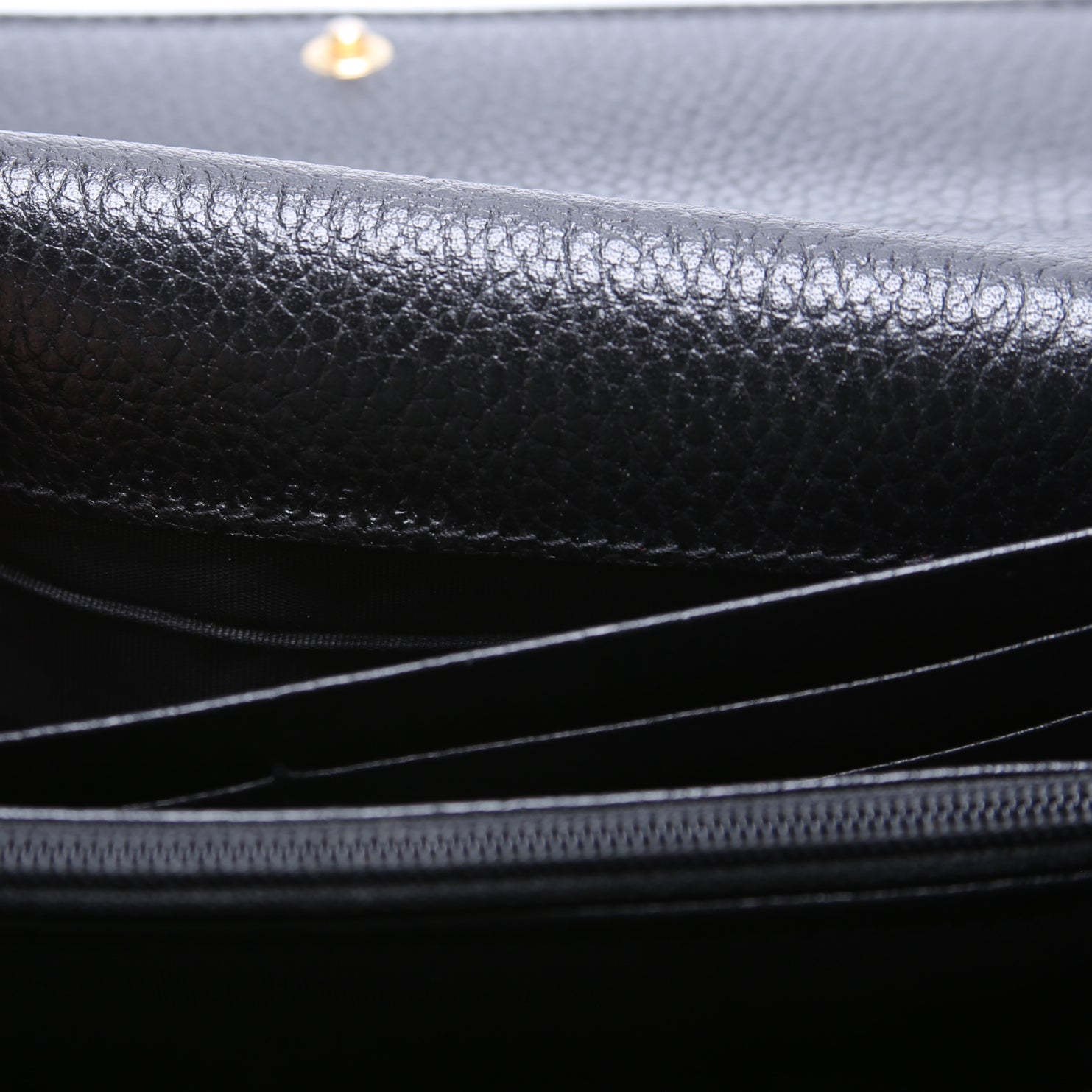 456116 Marmont Leather Wallet Black