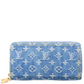 Zippy Wallet Denim Monogram Blue