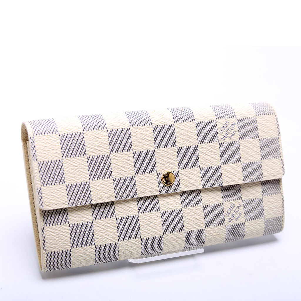 Sarah Wallet Damier Azur