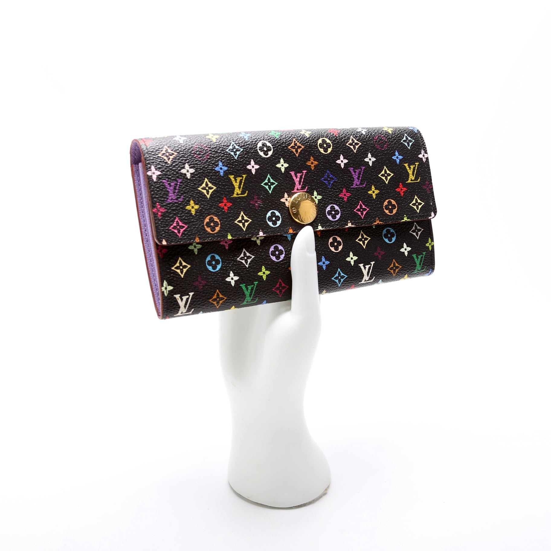 Sarah Wallet Multicolor Black