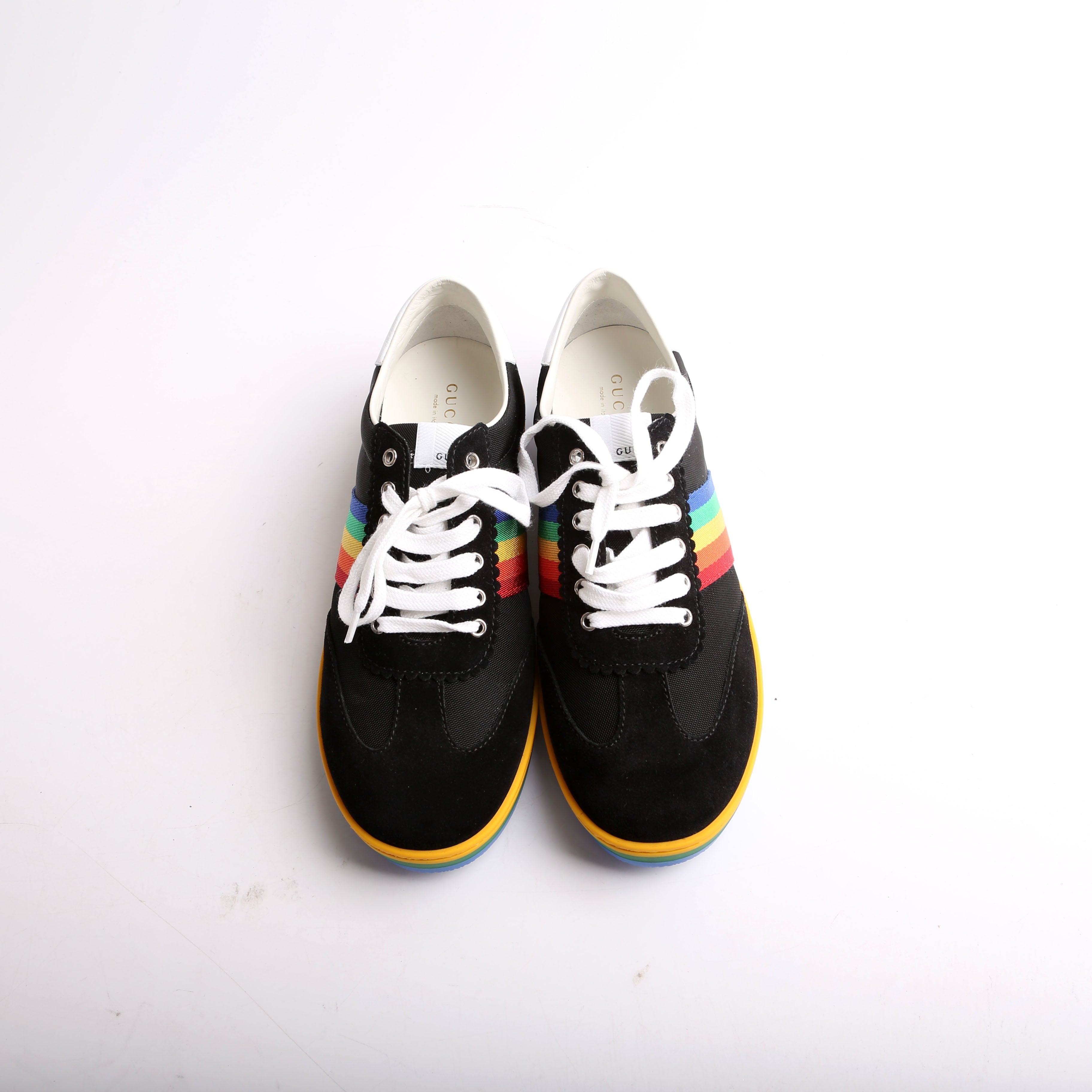 Gucci 552969 Rainbow Sneakers Size 36