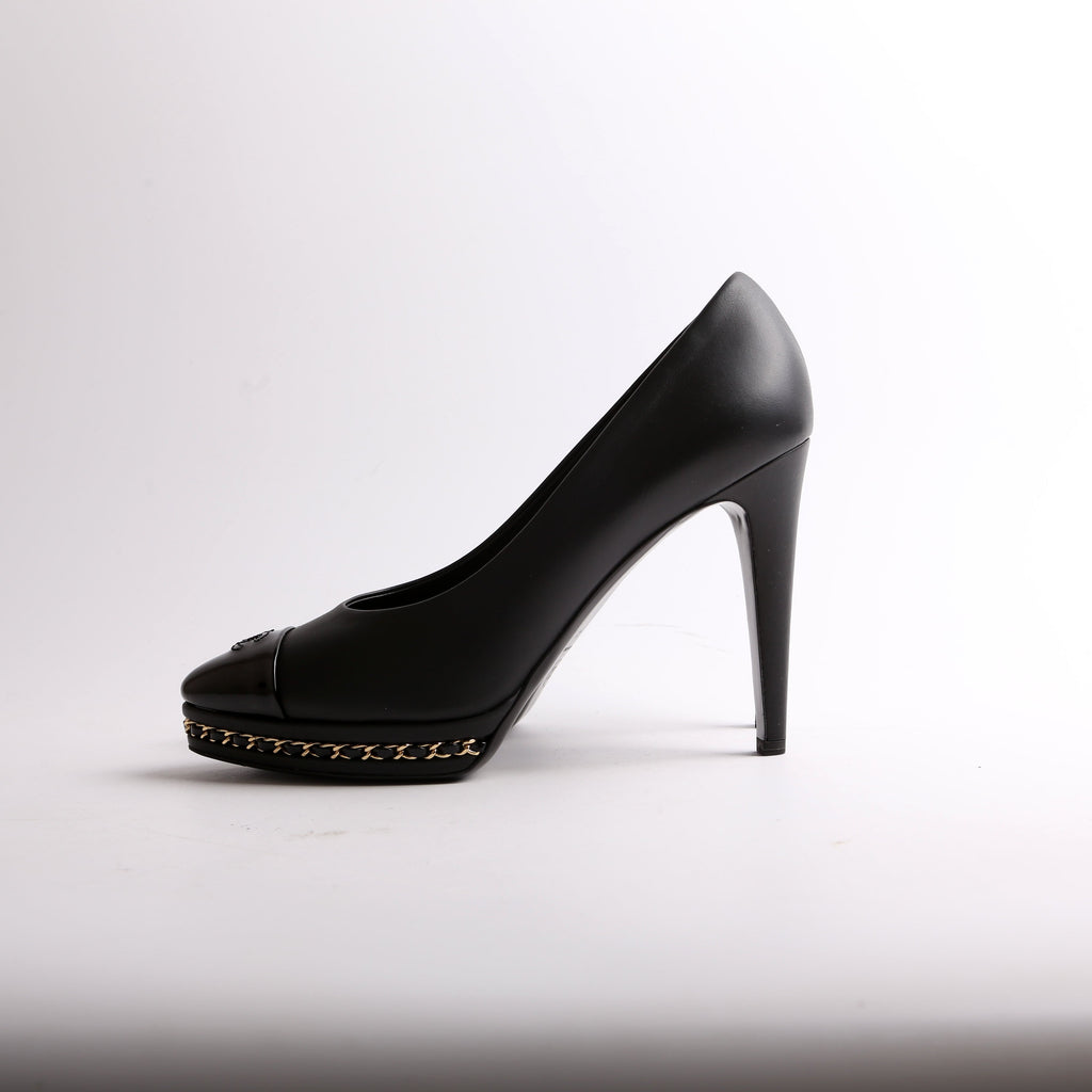 CC Captoe Chain Platform Pumps Size 41