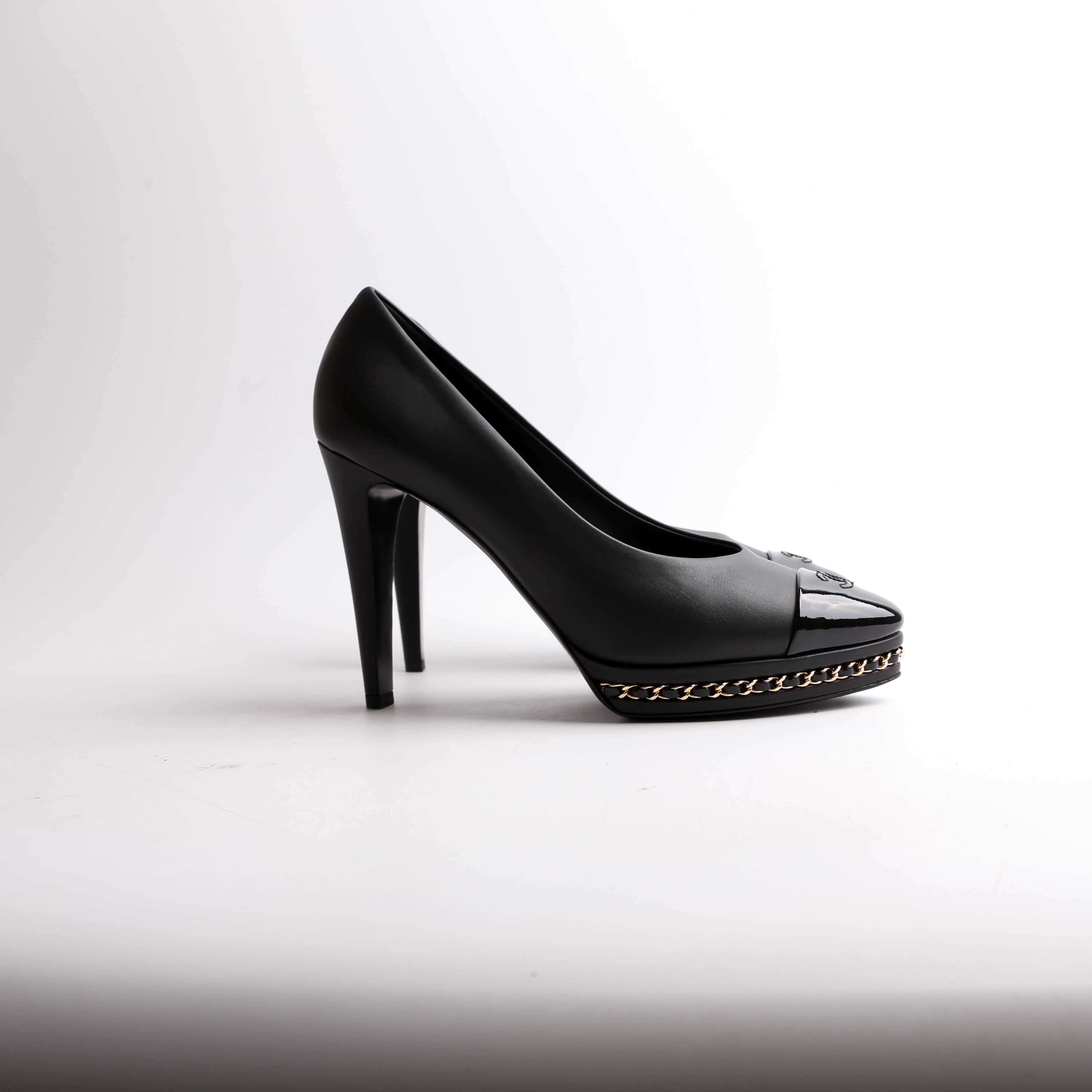 CC Captoe Chain Platform Pumps Size 41