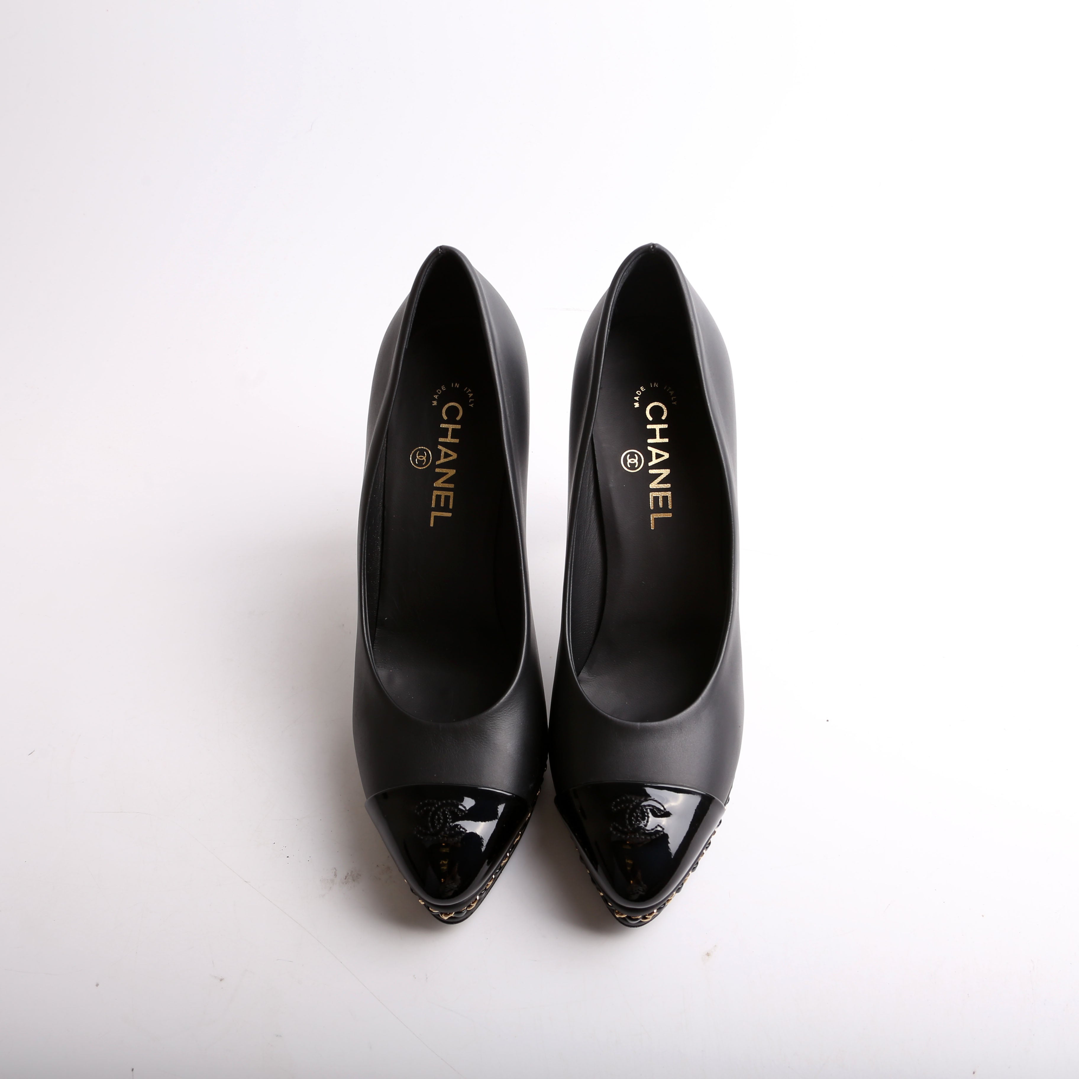 CC Captoe Chain Platform Pumps Size 41