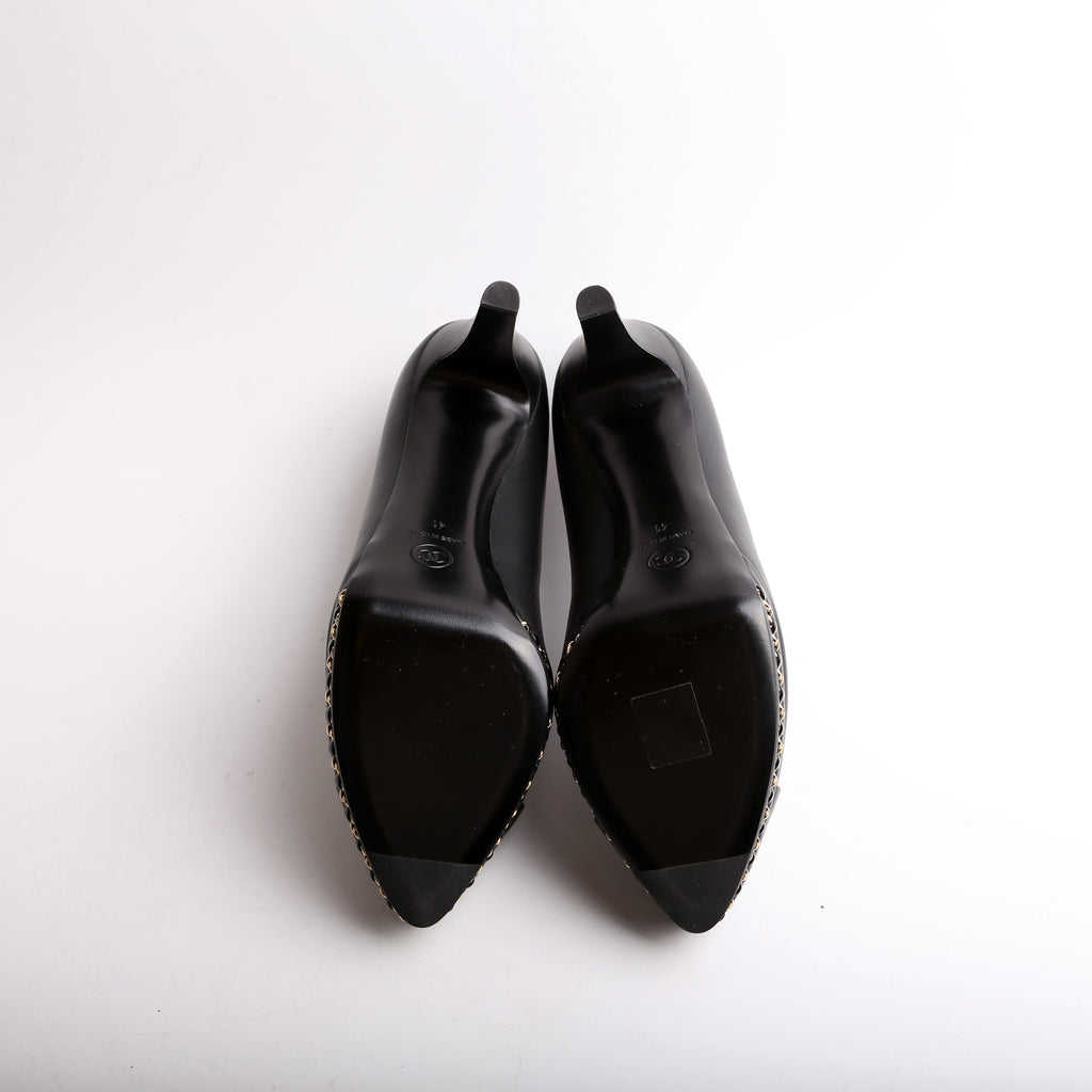 CC Captoe Chain Platform Pumps Size 41