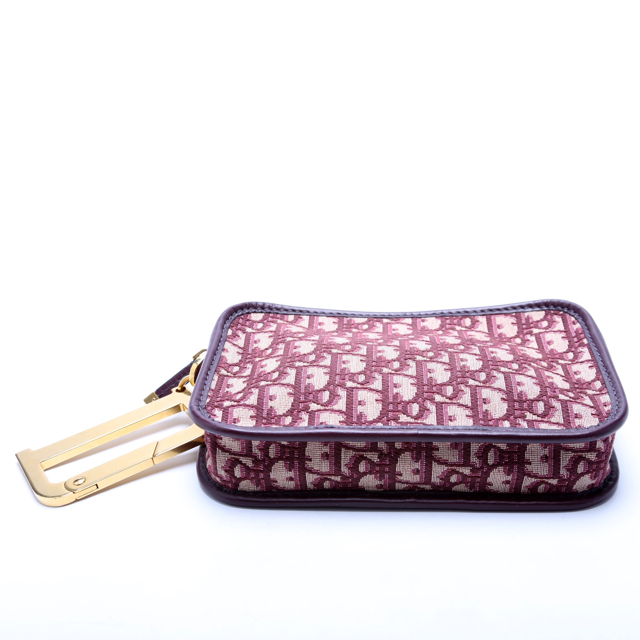 Oblique Diorquake Clutch Burgundy