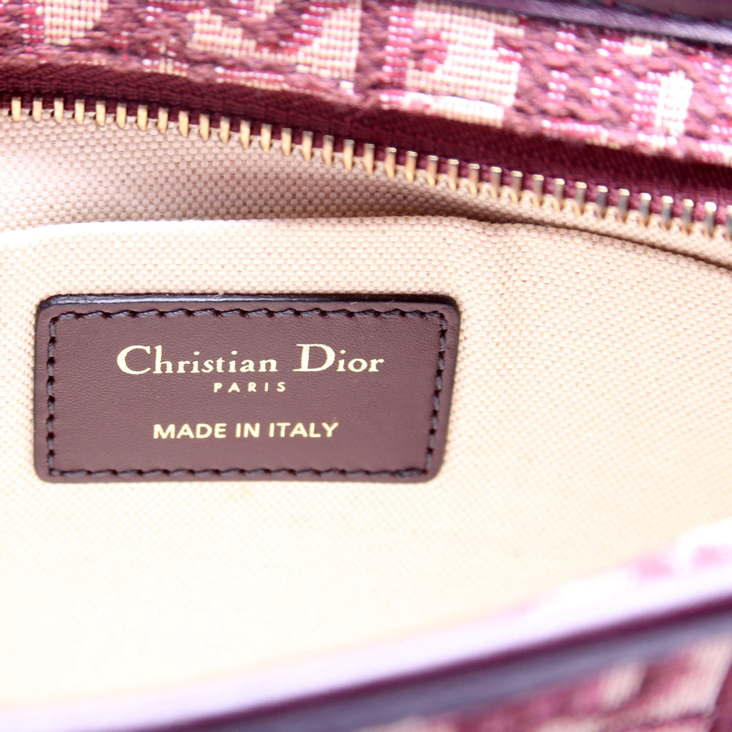 Oblique Diorquake Clutch Burgundy